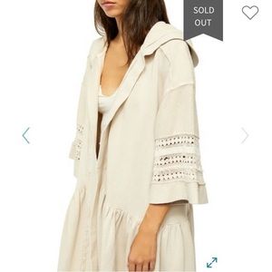 $198 Free People Haley Hoodie Sweater